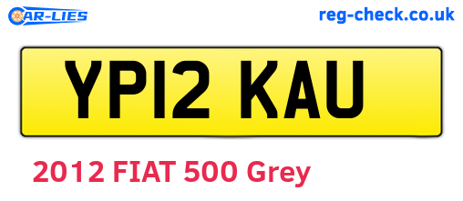 YP12KAU are the vehicle registration plates.
