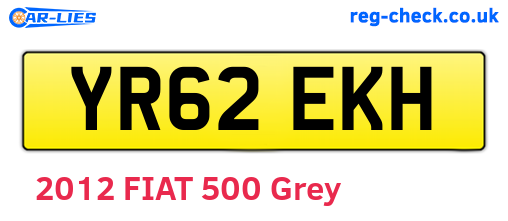 YR62EKH are the vehicle registration plates.