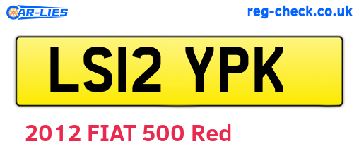 LS12YPK are the vehicle registration plates.