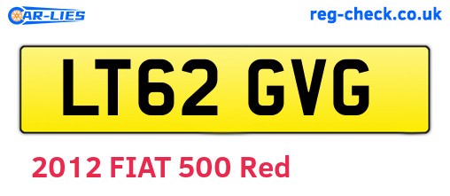 LT62GVG are the vehicle registration plates.