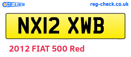 NX12XWB are the vehicle registration plates.