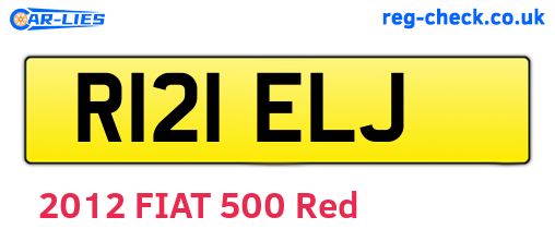 R121ELJ are the vehicle registration plates.