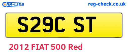 S29CST are the vehicle registration plates.