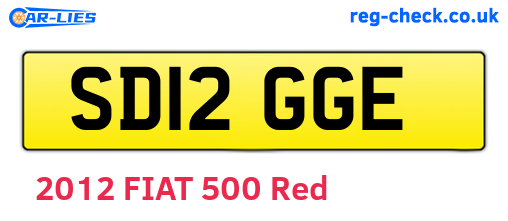 SD12GGE are the vehicle registration plates.