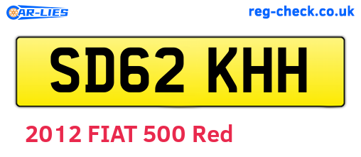 SD62KHH are the vehicle registration plates.