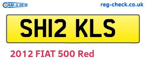 SH12KLS are the vehicle registration plates.