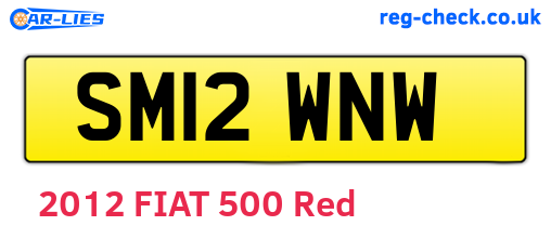 SM12WNW are the vehicle registration plates.