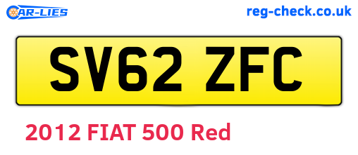 SV62ZFC are the vehicle registration plates.