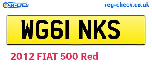 WG61NKS are the vehicle registration plates.