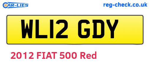 WL12GDY are the vehicle registration plates.
