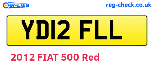 YD12FLL are the vehicle registration plates.