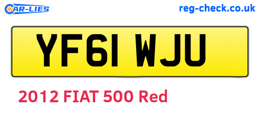 YF61WJU are the vehicle registration plates.