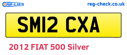 SM12CXA are the vehicle registration plates.