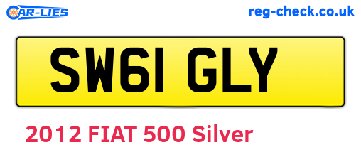 SW61GLY are the vehicle registration plates.