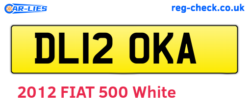 DL12OKA are the vehicle registration plates.