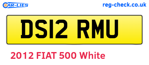 DS12RMU are the vehicle registration plates.