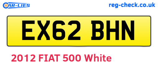 EX62BHN are the vehicle registration plates.