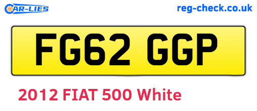 FG62GGP are the vehicle registration plates.