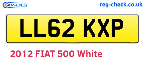 LL62KXP are the vehicle registration plates.