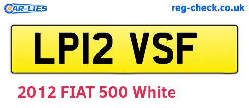LP12VSF are the vehicle registration plates.