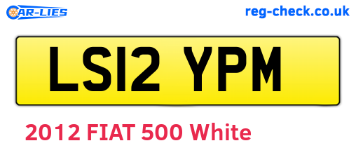 LS12YPM are the vehicle registration plates.