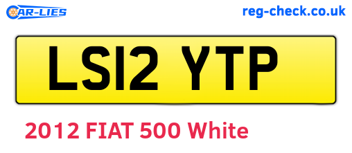 LS12YTP are the vehicle registration plates.