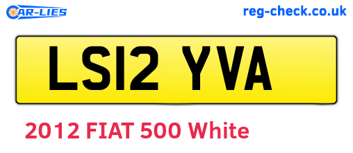 LS12YVA are the vehicle registration plates.
