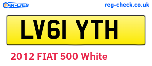 LV61YTH are the vehicle registration plates.