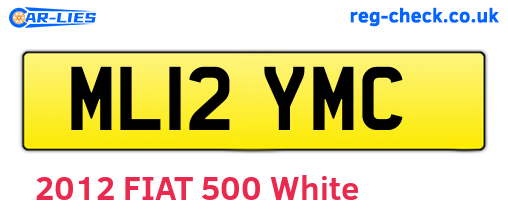 ML12YMC are the vehicle registration plates.