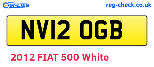 NV12OGB are the vehicle registration plates.