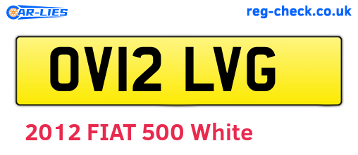 OV12LVG are the vehicle registration plates.