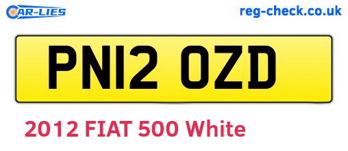 PN12OZD are the vehicle registration plates.