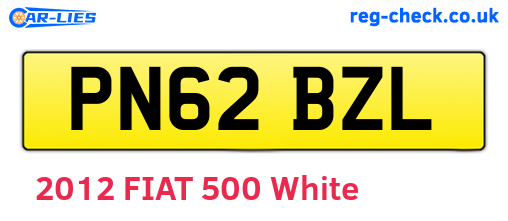 PN62BZL are the vehicle registration plates.