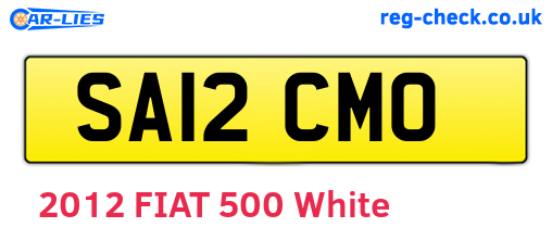 SA12CMO are the vehicle registration plates.