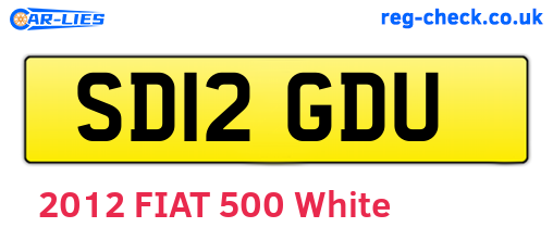 SD12GDU are the vehicle registration plates.