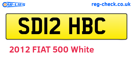 SD12HBC are the vehicle registration plates.