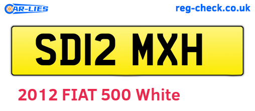 SD12MXH are the vehicle registration plates.