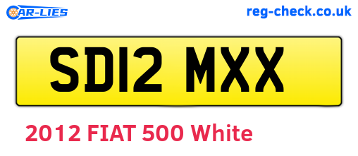 SD12MXX are the vehicle registration plates.