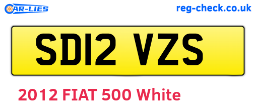 SD12VZS are the vehicle registration plates.