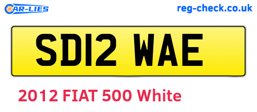 SD12WAE are the vehicle registration plates.