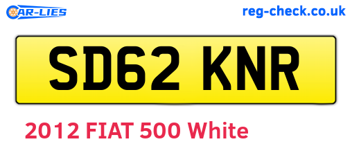 SD62KNR are the vehicle registration plates.