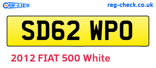 SD62WPO are the vehicle registration plates.