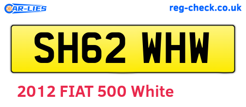 SH62WHW are the vehicle registration plates.