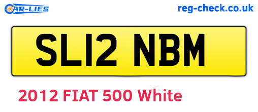 SL12NBM are the vehicle registration plates.