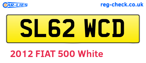 SL62WCD are the vehicle registration plates.