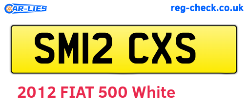 SM12CXS are the vehicle registration plates.