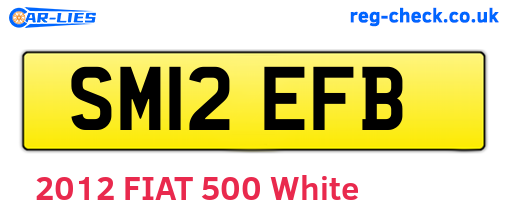 SM12EFB are the vehicle registration plates.