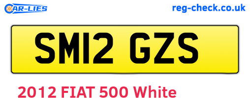 SM12GZS are the vehicle registration plates.