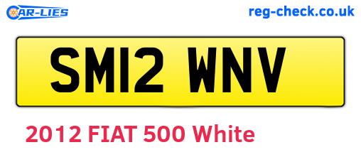 SM12WNV are the vehicle registration plates.