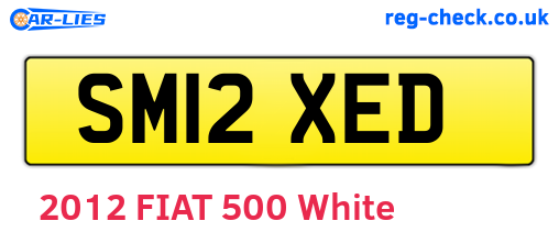 SM12XED are the vehicle registration plates.